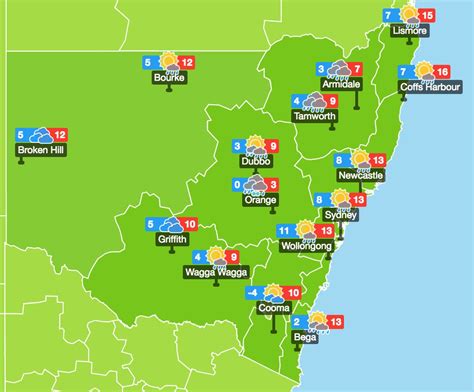 weather warnings nsw today